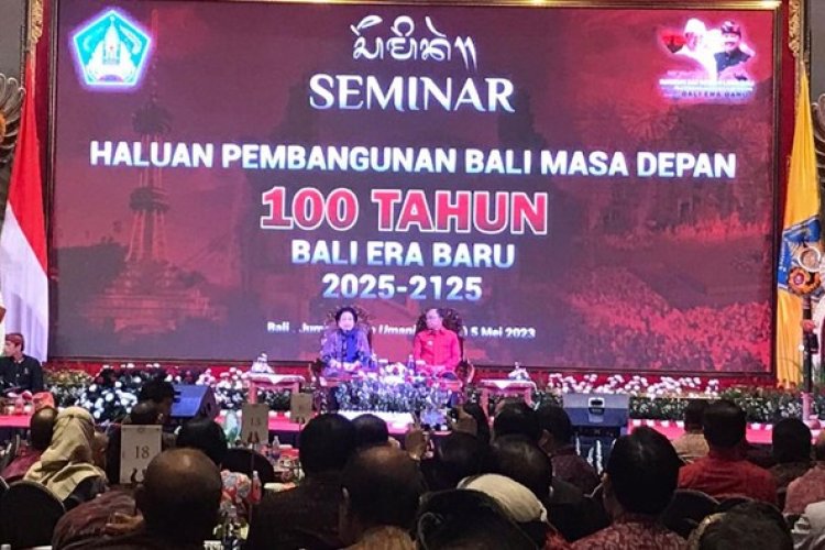 Megawati Hadiri Seminar Haluan Pembangunan Bali Masa Depan 100 Tahun