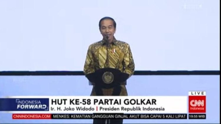 Jokowi Ungkap Kedekatannya dengan Akbar Tanjung di Perayaan HUT Golkar ke 58
