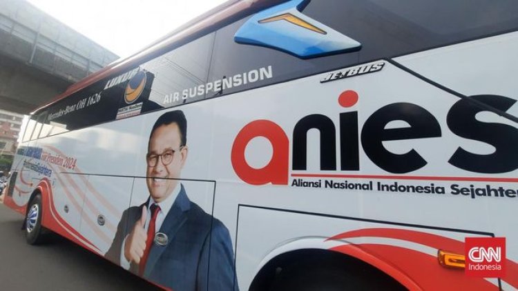 Relawan Go-Anies ‘Nyablon Bus’, Kapan Surya Paloh ‘Nyablon’ Jet Pribadinya?