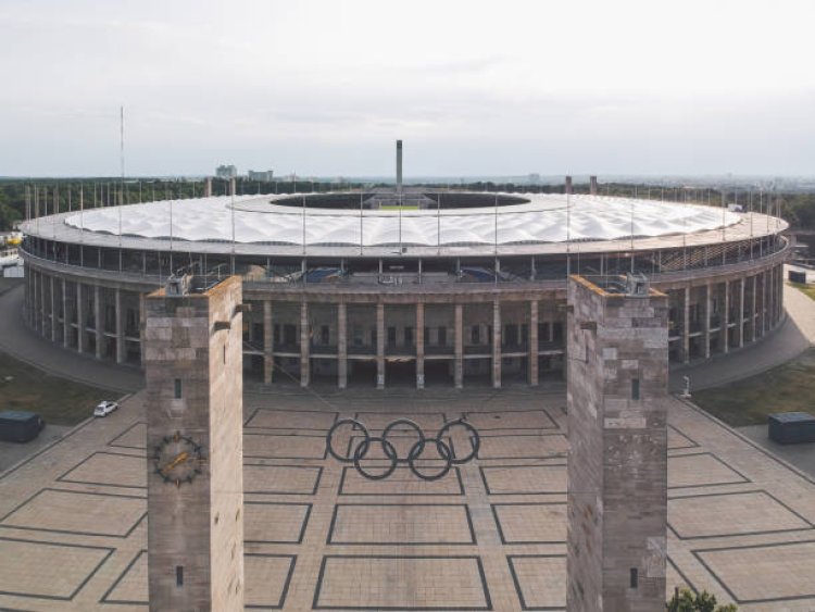 Stadion olimpiade Berlin tampak luar (gambar simbol). Foto: Getty Images