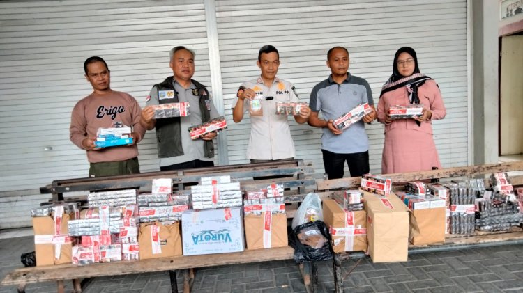 Empat Bulan Gelar Operasi di Situbondo, Petugas Gabungan Amankan Ratusan Ribu Batang Rokok Ilegal