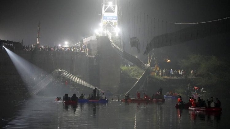 Jembatan Gantung di India Ambruk, 9 Orang Ditangkap Polisi