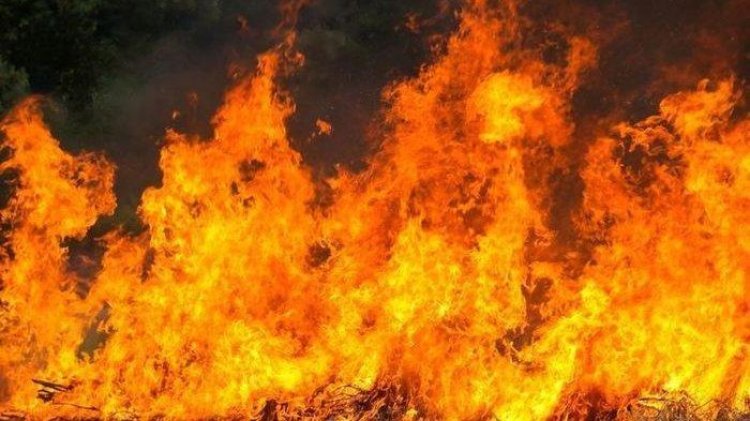 Kebakaran Landa Balai Kota Bandung, Kobaran Api Membubung Tinggi
