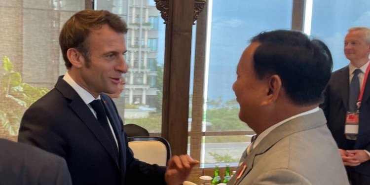 Bertemu dengan Presiden Prancis di KTT G20, Prabowo Bahas Tentang Pertahanan