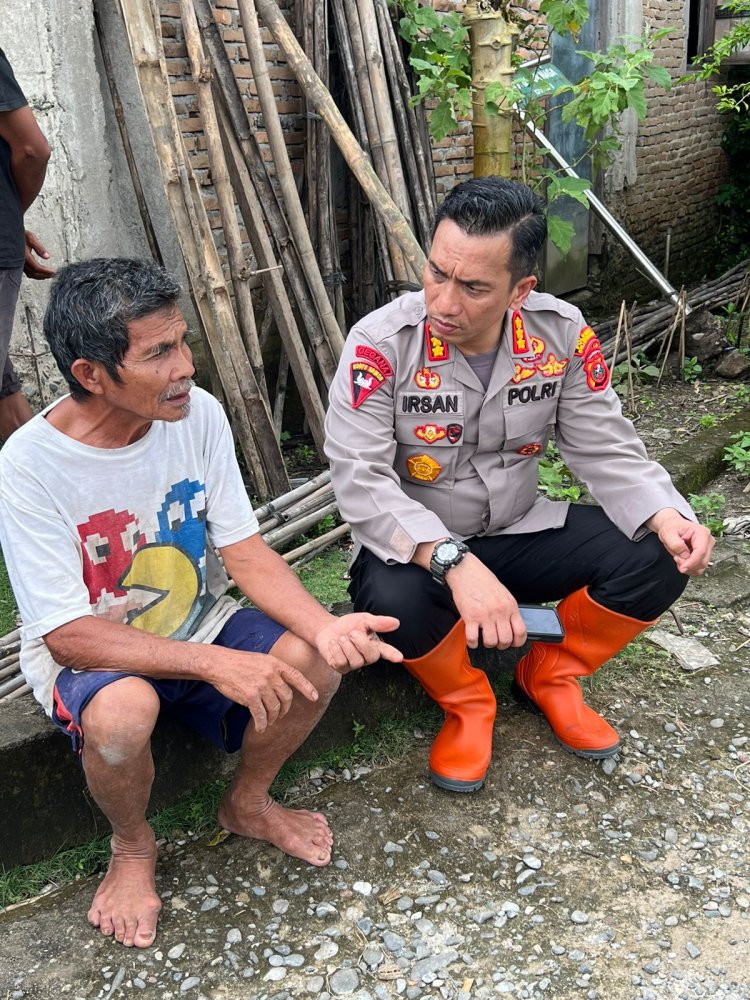 Kapolresta Deli Serdang Tinjau Langsung Lokasi Banjir di  Tanjung Morawa