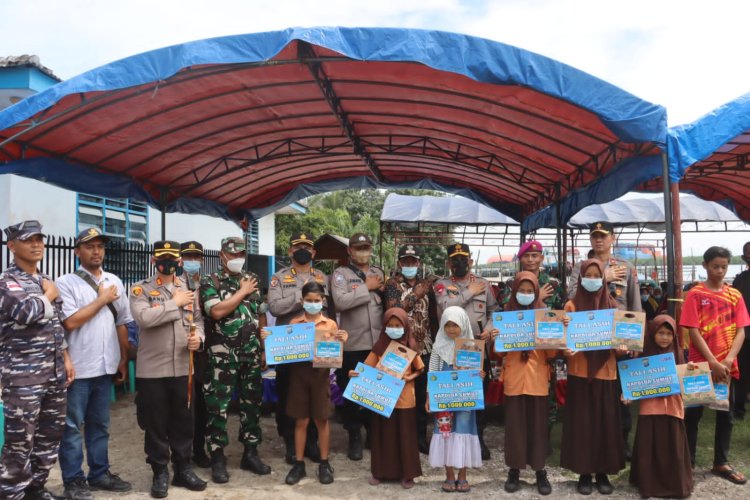 Kapolda Sumut dan Rombongan Gelar Bhakti Kesehatan di Desa Pulau Sembilan Pangkalan Susu Langkat