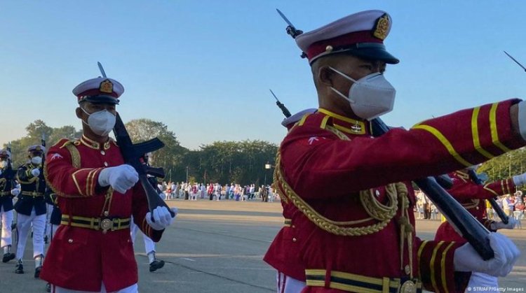 Pasukan Bersenjata Junta Myanmar Gelar Parade Militer Peringati Hari Kemerdekaan ke-75