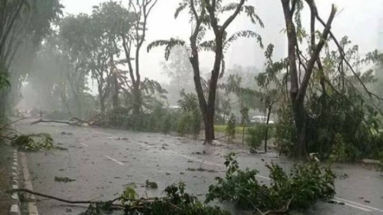 Angin Kencang Terjang 2 Kecamatan di Gresik, Ratusan Rumah-Puluhan Toko UMKM Rusak