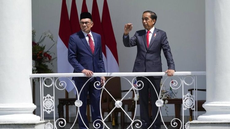 Jokowi Dorong Urusan Perbatasan Disepakati, Anwar Ibrahim