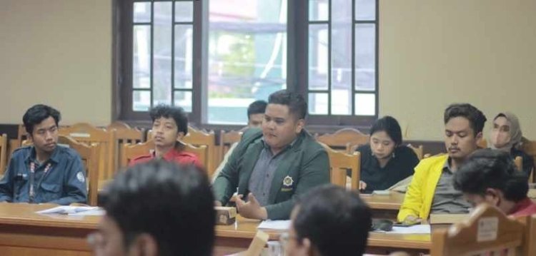 Aliansi BEM Surabaya Audensi dengan Dispendik