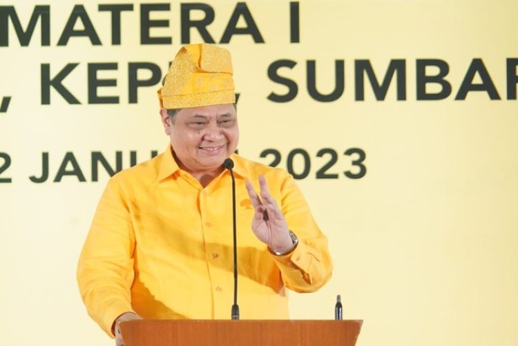 Airlangga Hartarto Mengajak Seluruh Kader Partai Golkar di Provinsi Sulut Menguningkan  di Pemilu 2024