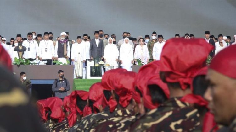 Megawati dan Jusuf Kalla Tampak Hadir di Puncak Harlah 1 Abad NU
