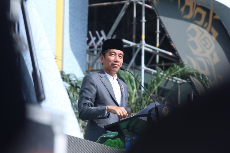 Pidato Puncak Resepsi 1 Abad NU: Jokowi Berharap NU Profesional