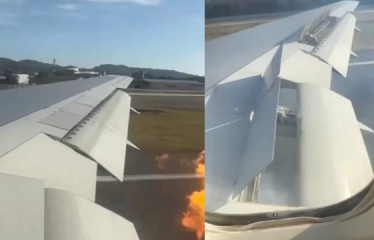 Waduh! Pesawat Rusia Terbakar Saat Lepas Landas di Bandara Phuket Thailand