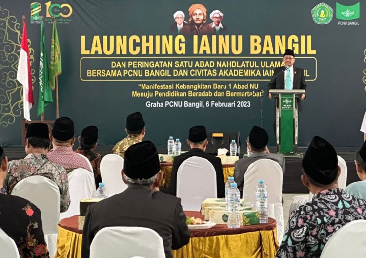 Kado Istimewa Perayaan 1 Abad, PCNU Bangil Launching IAINU
