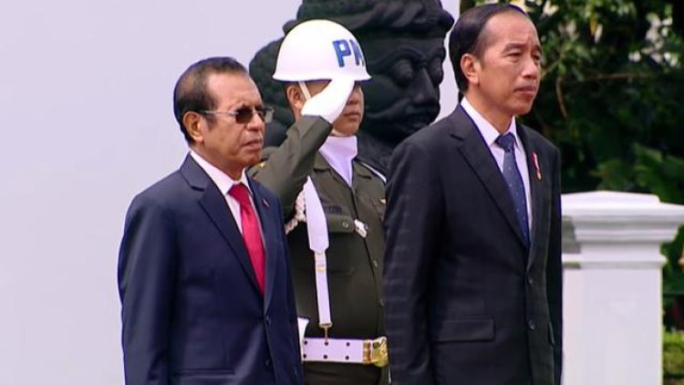 Presiden Jokowi Terima Kunjungan Kerja PM Timor Leste Taur Matan Ruak di Istana Bogor