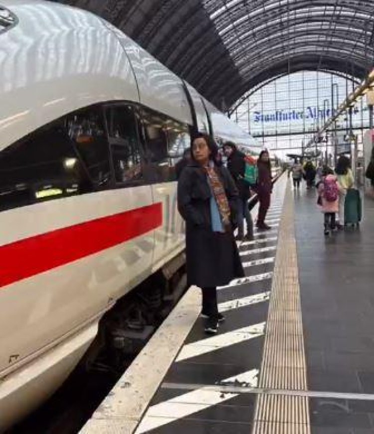 Sri Mulyani Akui Nostalgia Setelah Naik Kereta Cepat di Jerman