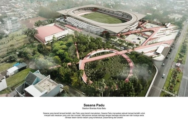Konsep Sasana Pandu Bakal Diaplikasi untuk Desain Baru Stadion Gelora Brantas