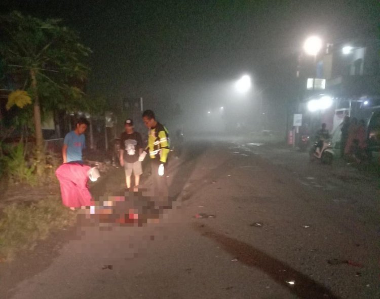 Dua Pengendara Motor Tewas Terlibat Tabrakan Beruntun di Maospati Magetan