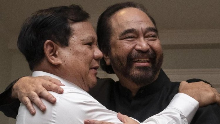 Safari Politik Surya Paloh dan Rombongan Temui Prabowo di Hambalang