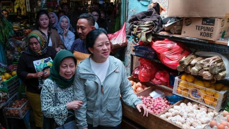 Jelang Ramadan, Puan Tinjau Pasar di Bandung untuk Serap Aspirasi Pedagang