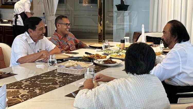 Luhut Binsar Pandjaitan Kembali Bertemu Ketua Umum Partai NasDem Surya Paloh