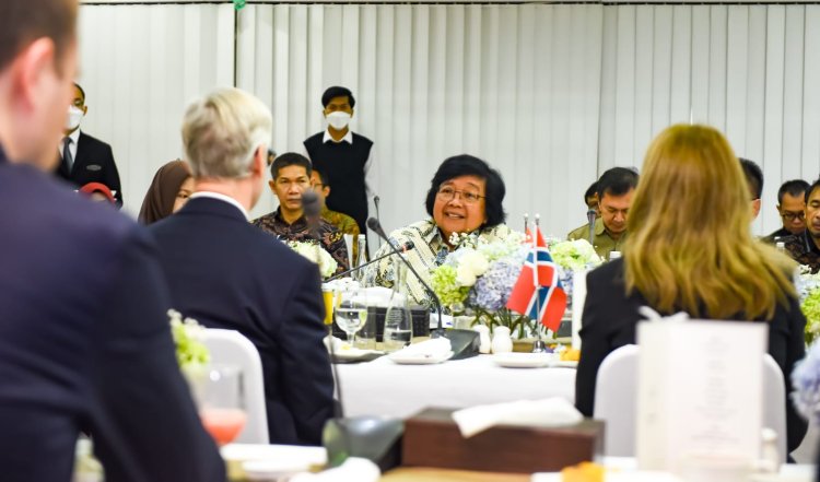 Bertemu Wamenlu Norwegia Menteri LHK Siti Nurbaya Bahas Kerjasama Bilateral