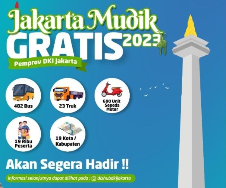 Pemprov DKI Jakarta Kembali Gelar Mudik Gratis  2023, Ini Cara Daftarnya