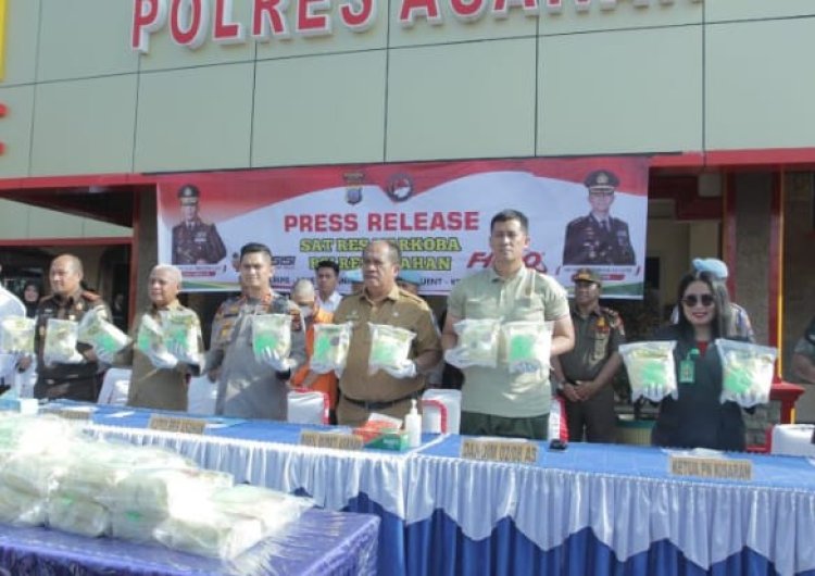 Polres Asahan Amankan 50 Kg Sabu, Bupati Beri Apresiasi