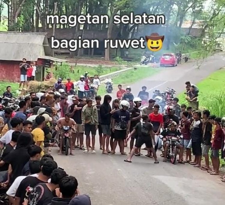 Viral, Balap Liar Diduga di Alas Gangsiran Bahayakan Penguna Jalan Magetan - Ponorogo