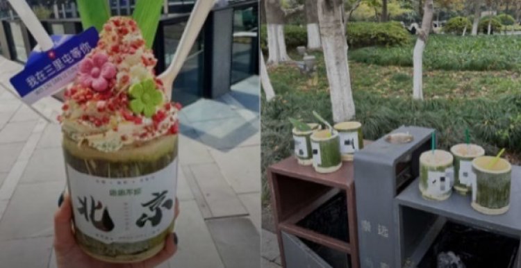 Viral! Es Serut Bambu di China Populer di Banyak Tempat
