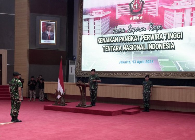 80 Perwira Tinggi TNI Dapat Kenaikan Pangkat, Upacara dipimpin Panglima TNI Laksamana Yudo Margono