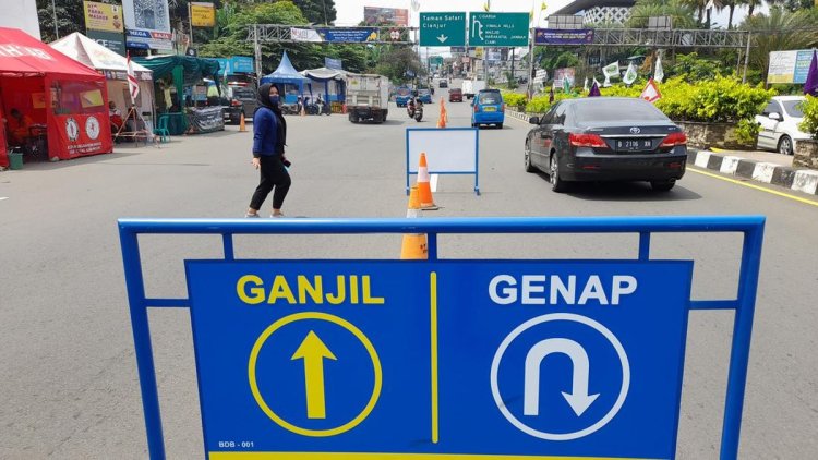 Polisi Menerapkan Ganjil-Genap di Wilayah Puncak Bogor Hari Ini