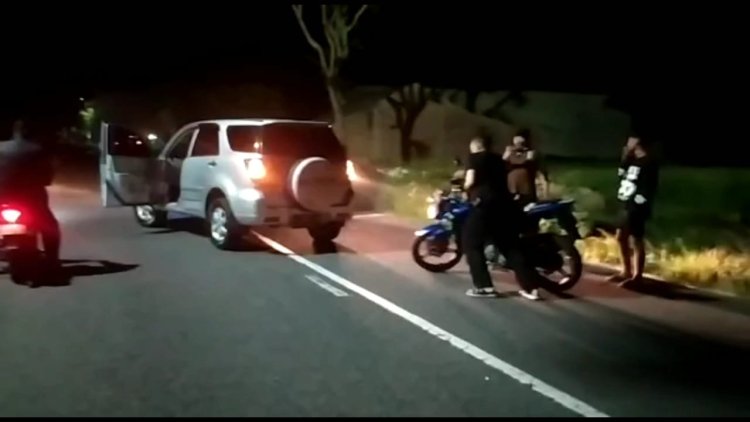 Balap Liar dengan Uang Taruhan di Ring Road Sidorejo Magetan Kocar Kacir Digerebek Polisi