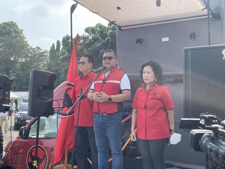 Sekjen PDIP Hasto Kristiyanto Lepas 178 Bus Mudik Gratis Tujuan Pulau Jawa, Lampung dan Sumsel