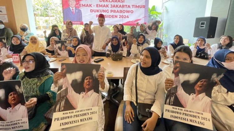 Relawan Emak-emak Jaktim Nyatakan Dukungan Terhadap Prabowo Subianto Sebagai Capres 2024