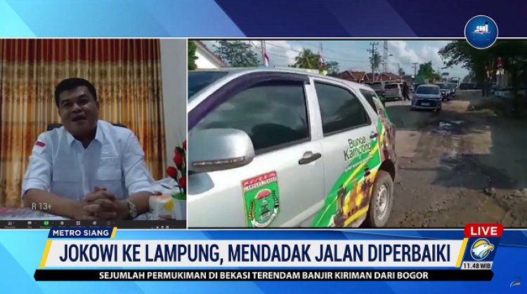 Perbaikan Jalan di Lampung Diklaim Bukan Karena Ada Kunjungan Jokowi