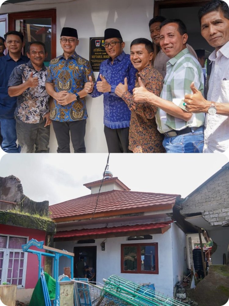 Walkot Depok Resmikan Pembangunan Masjid Miftahul Hoer di Kabupaten Cianjur Usai Rusak Parah Akibat Gempa