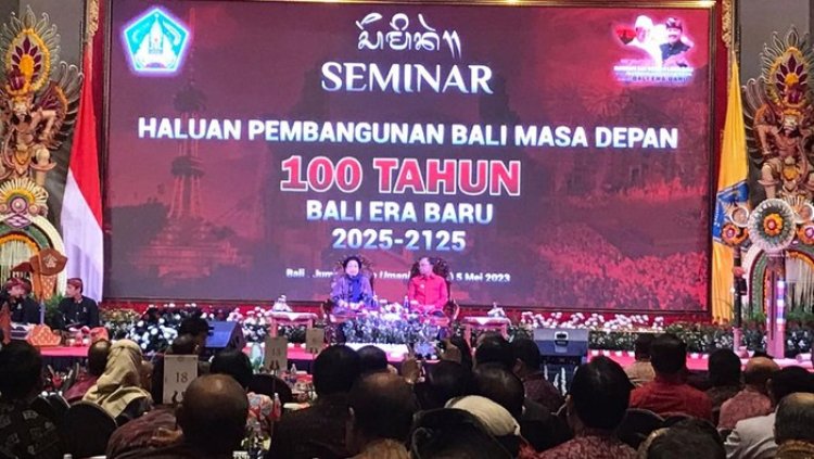 Megawati Hadiri Seminar 'Haluan Pembangunan Bali Masa Depan 100 Tahun Bali Era Baru 2025-2125'