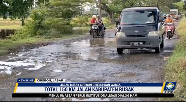 Jalan Sepanjang 150 Km Rusak,  Warga Cirebon Mengeluh