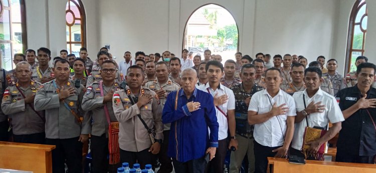 Reses di Polres Malaka, Jacki Uly Siap Perjuangkan Tukin Anggota Polisi