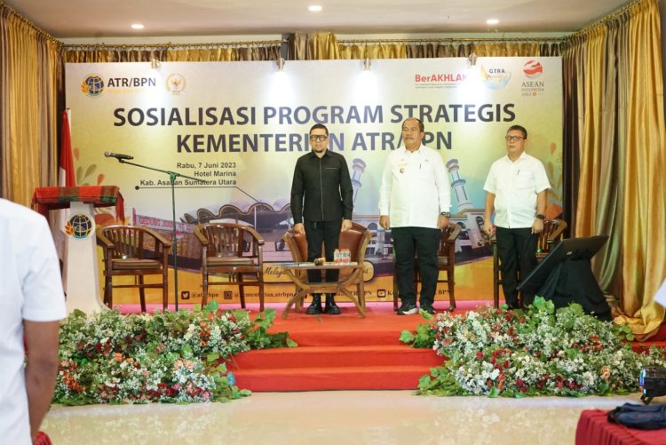 Wabup Asahan Hadiri Sosialisasi Program Strategis Kementerian ATR/BPN