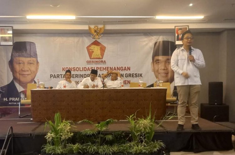 Konsolidasi Partai, Kader Gerindra Gresik Wajib Menangkan Prabowo Capres 2024