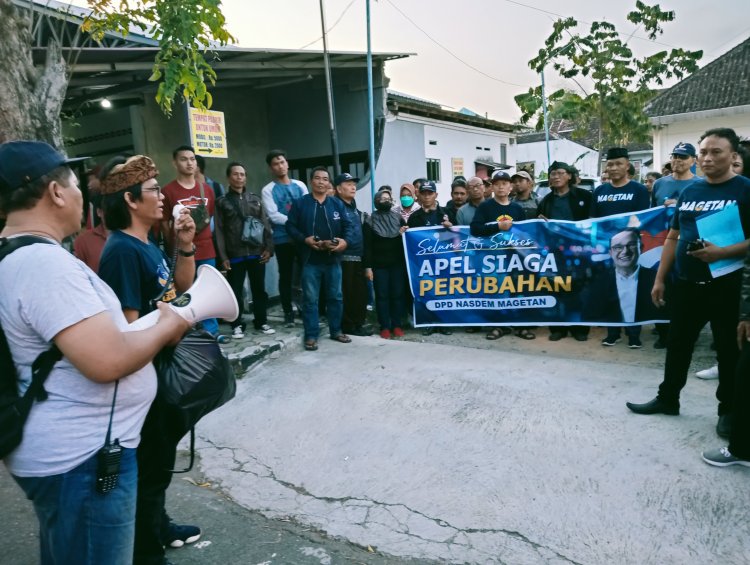 Turut Apel Siaga, 200 Kader NasDem dan Relawan Anis Magetan Gas Jakarta