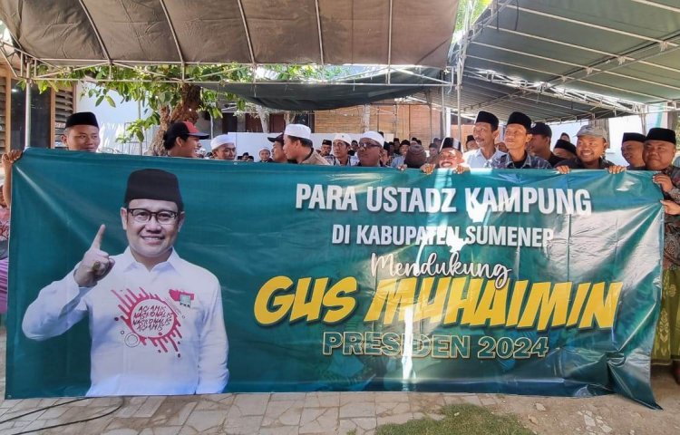 Barisan Ustadz Kampung di Sumenep Deklarasikan Gus Muhaimin presiden 2024