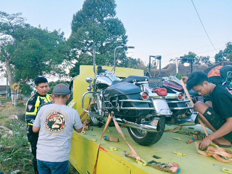 Rombongan Moge Asal Jakarta Kecelakaan di Magetan, Satu Orang Luka Luka