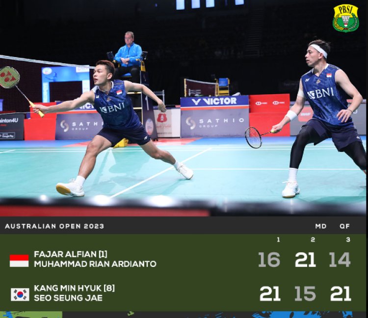 Fajar/Rian Kalah, Wakil Indonesia Habis di Australian Open