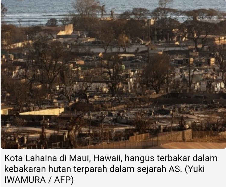 Kebakaran Hutan di Hawaii Tewaskan 93 Orang