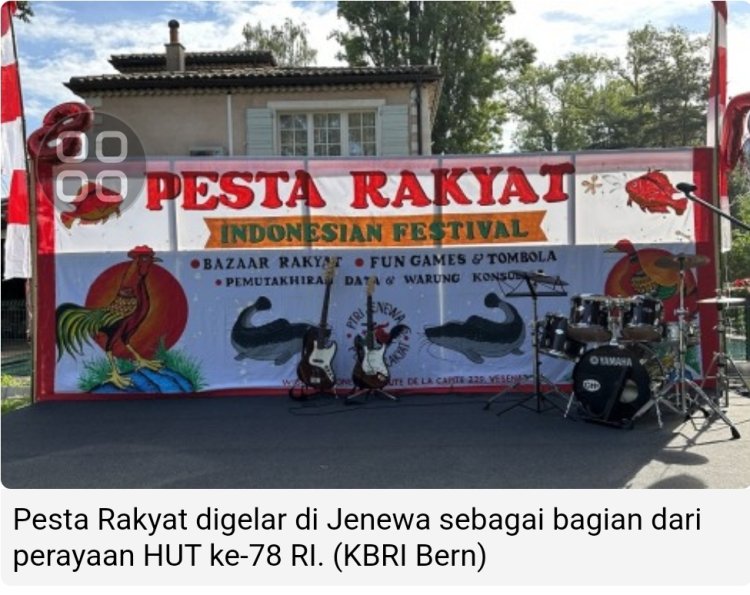 Kampung Mini Indonesia Ramaikan HUT RI di Swiss
