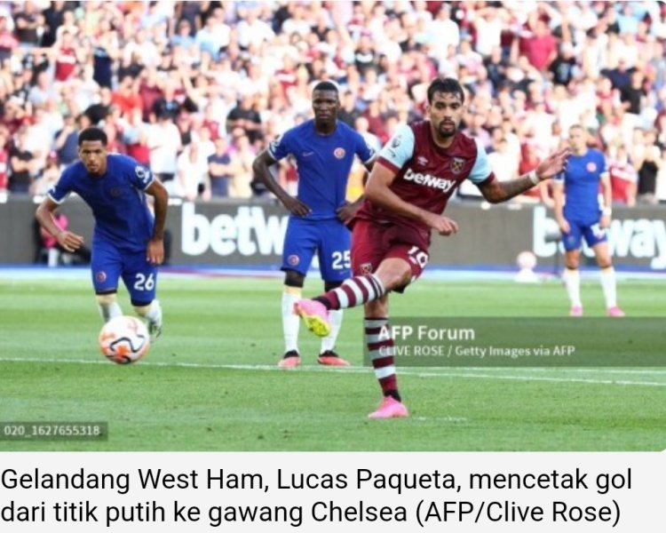 Wes Ham United Raih Poin saat Lawan Chelsea